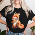 Fox Foxes Mom Child Dad Child Children Men Women T-shirt Gifts for Her