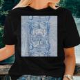 French Blue Toile Floral Chinoiserie And Ginger Jars Women T-shirt Gifts for Her