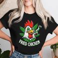 Fried Smoking Chicken 420 Marijuana Weed Leaf Pots 420 Women T-shirt Gifts for Her