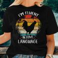 Chicken Retro Vintage I’M Fluent In Fowl Language Women T-shirt Gifts for Her