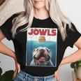 English Bulldog Jowls British Bully Burger Dog Mom Dad Women T-shirt Gifts for Her