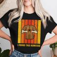 I Found This Humerus Dog Vintage Science Skeleton Bone Women T-shirt Gifts for Her