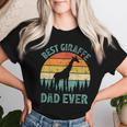 Giraffe Vintage Best Giraffe Dad Ever Father's Day Women T-shirt Gifts for Her
