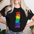 Lgbt Cat Stack Rainbow Gay Pride For Cat Lover Women T-shirt Gifts for Her