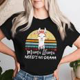 Mama-Llama Needs No Drama Mom Women T-shirt Gifts for Her