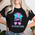 Mamacorn Unicorn Messy Bun Mom Mother's Day Girl Women Women T-shirt Gifts for Her