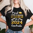 Proud Little Sister Of A Class Of 2024 Graduate Women T-shirt Gifts for Her
