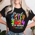 Proud Sister Of A Class Of 2024 8Th Grade Graduate Women T-shirt Gifts for Her