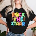 Rock The Test Testing Day Teacher Student Motivational Women T-shirt Gifts for Her