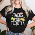 Tacos And Tequila Mexican Sombrero Women T-shirt Gifts for Her