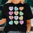 Teacher Valentines Day Teach Heart CandyWomen T-shirt Gifts for Her
