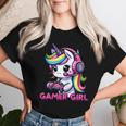 Gamer Girl Lindo Unicornioideojuegos Juegos Es Adolescentes Chicas Camiseta de mujer Regalos para ella