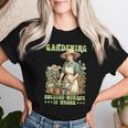 Gardening Because Murder Is Wrong Vintage Gardener Women T-shirt Gifts for Her