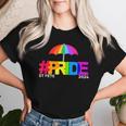 Gay Pride St Pete Florida 2024 Rainbow Flag Lgbtqia Ally Women T-shirt Gifts for Her