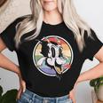 Gay Satan Rainbow Baphomet Horn Devil Goat Lgbtq Queer Pride Women T-shirt Gifts for Her