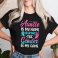 Gender Reveal For A Keeper Of The Gender Aunt Women T-shirt Gifts for Her