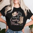 This Girl Loves Country Music Women T-shirt Gifts for Her