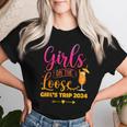 Girls On The Loose Tie Dye Girls Weekend Trip 2024 Women T-shirt Gifts for Her