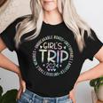 Girls Trip 2024 Weekend Vacation Matching Besties Women T-shirt Gifts for Her