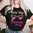 Girls Trip Cancun 2024 Beach Weekend Birthday Squad Women T-shirt Gifts for Her