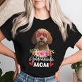 Goldendoodle Mom Mama Sunglasses Flower Dog Lover Owner Women T-shirt Gifts for Her