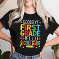 Goodbye First Grade Hello Second Grade Graduation 2024 Women T-shirt Gifts for Her