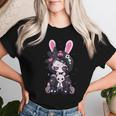 Goth Bunny Anime Girl Cute E-Girl Gothic Outfit Grunge Women T-shirt Gifts for Her