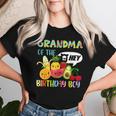 Grandma Of The Birthday Boy Family Fruit Birthday Hey Bear Women T-shirt Gifts for Her