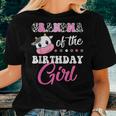 Grandma Of The Birthday Girl Family Matching Farm Cow Women T-shirt Gifts for Her