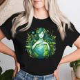 Green Mother Earth Day Gaia Save Our Planet Hippie Women T-shirt Gifts for Her