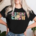 Groovy Birthday Crew Retro Party Vintage Girls Women T-shirt Gifts for Her
