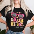 Groovy Bruh We Out Lunch Ladies Last Day Of School Women T-shirt Gifts for Her