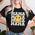 Groovy Happy Face Bolt Eyes One Happy Dude Birthday Mom Mama Women T-shirt Gifts for Her