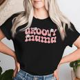 Groovy Mama Mom Life Muttertag 2024 Geburtstag Blumenfrauen T-shirt Frauen Geschenke für Sie