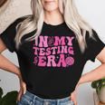 Groovy In My Testing Era Teacher Testing Day Motivational Women T-shirt Gifts for Her