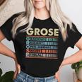 Grose Family Name Last Name Grose Women T-shirt Gifts for Her