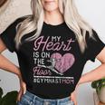 Gymnastics Mom Apparel My Heart Is On The Floor Women T-shirt Gifts for Her