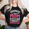 Happiness Being Mom Grandma Great Grandma For Mother's Day Women T-shirt Gifts for Her