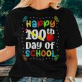 Happy 100Th Days Of School Teacher Boys Girls 100 Days Women T-shirt Gifts for Her