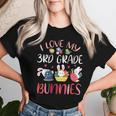 Happy Easter Day Teacher I Love My 3Rd Grade Bunnies Student Women T-shirt Gifts for Her