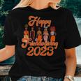Happy Friendsgiving African American Thanksgiving 2023 Women T-shirt Gifts for Her
