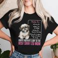 Happy Mother's Day To The Best Shih Tzu Mom Shih Tzu Mommy Women T-shirt Gifts for Her