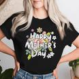 Happy Mother's Day Floral Mom Mommy Grandma 2024 Women T-shirt Gifts for Her