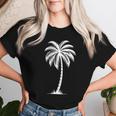 Hawaiian Beach Summer Vacation Palm Tree Women T-shirt Gifts for Her