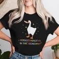 Heterosexuality In This Economy Lgbt Pride Goose Rainbow Women T-shirt Gifts for Her