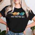 Horse Racing And They're Off Horse Racing Women T-shirt Gifts for Her