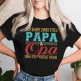 Ich Habe Zwei Titel Papa Und Opa Und Ich Rocke Bee T-shirt Frauen Geschenke für Sie