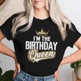 I'm The Birthday Queen Couples Matching Birthday Party Women T-shirt Gifts for Her