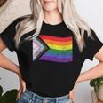 Inclusive Progress Pride Flag Gay Pride Lgbtq Rainbow Flag Women T-shirt Gifts for Her