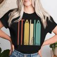 Italia Italiano Roma Retrointage Coliseo Arquitectura Cuello Camiseta de mujer Regalos para ella